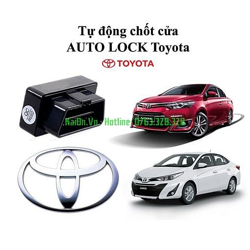 Bộ chốt cửa tự động Auto lock Unlock xe Toyota